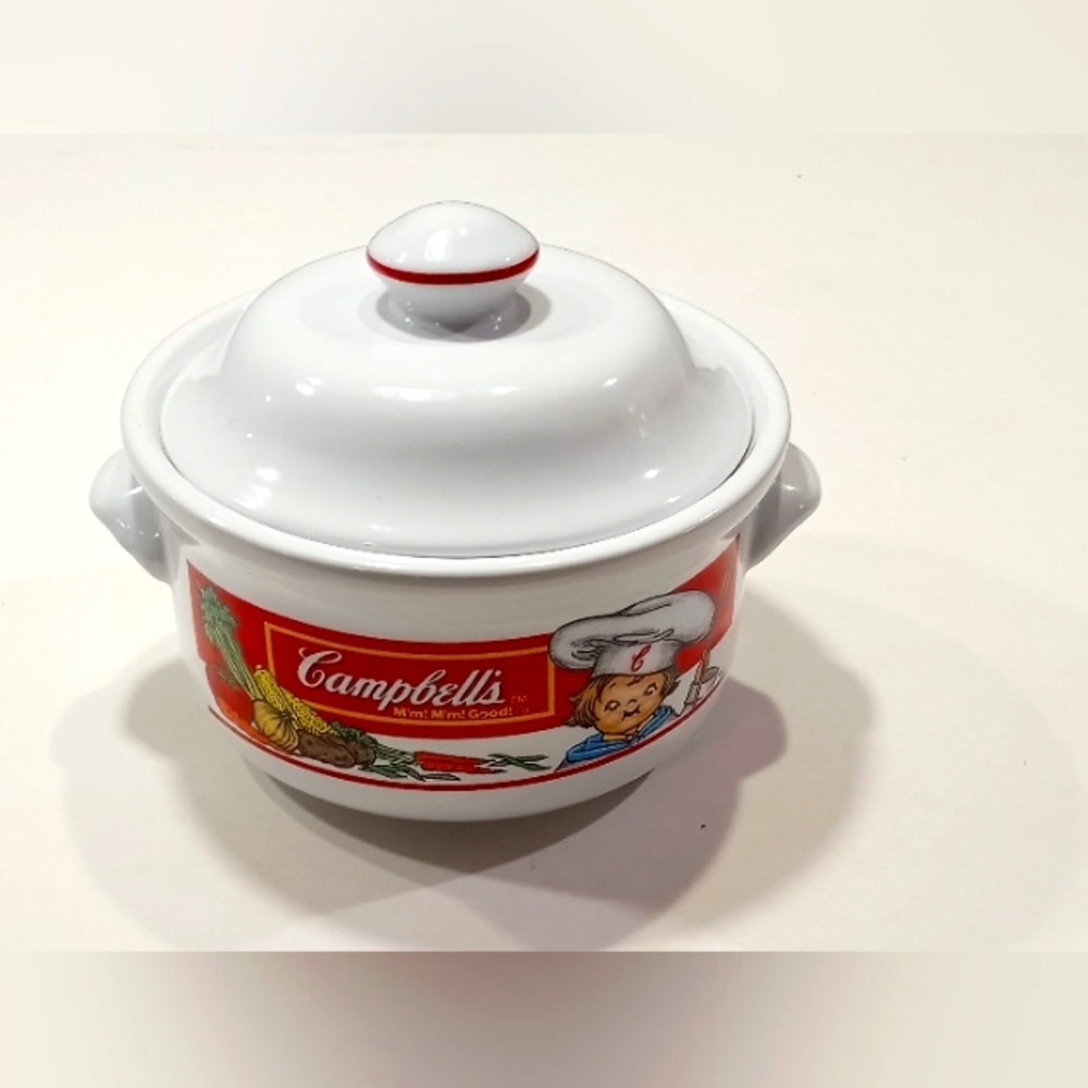 Vintage Campbell's Soup Covered Ramekin Bowl 1993 Advertisement Westwood Int